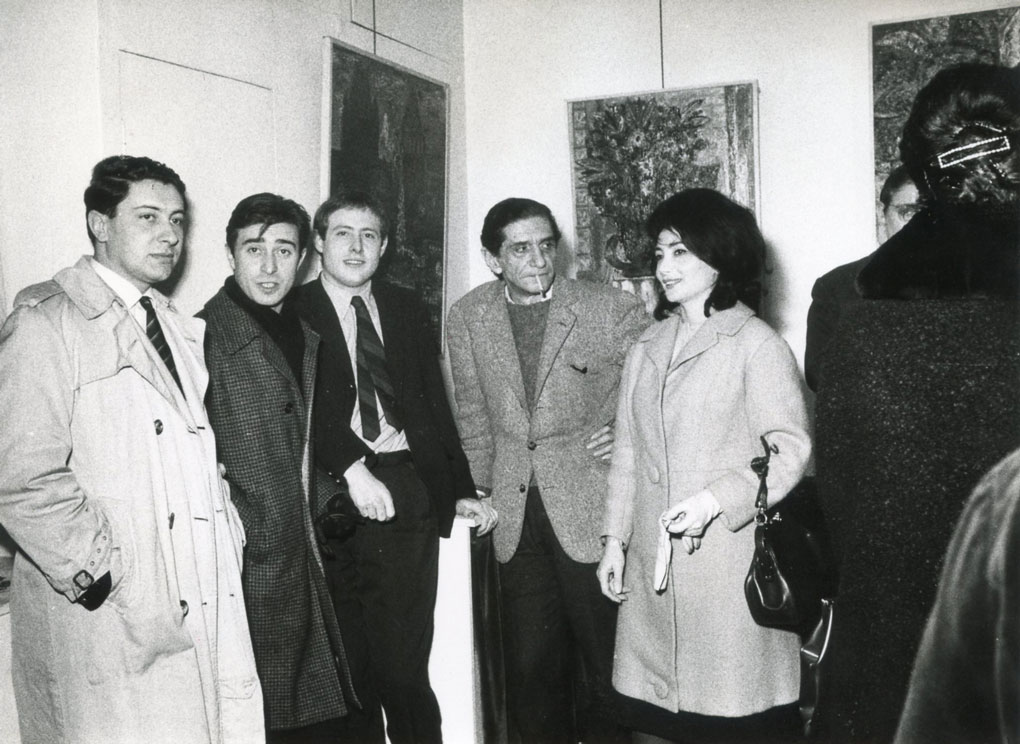 1961 Parigi con Santoro, Arroyo, Fautrier e Benedetti