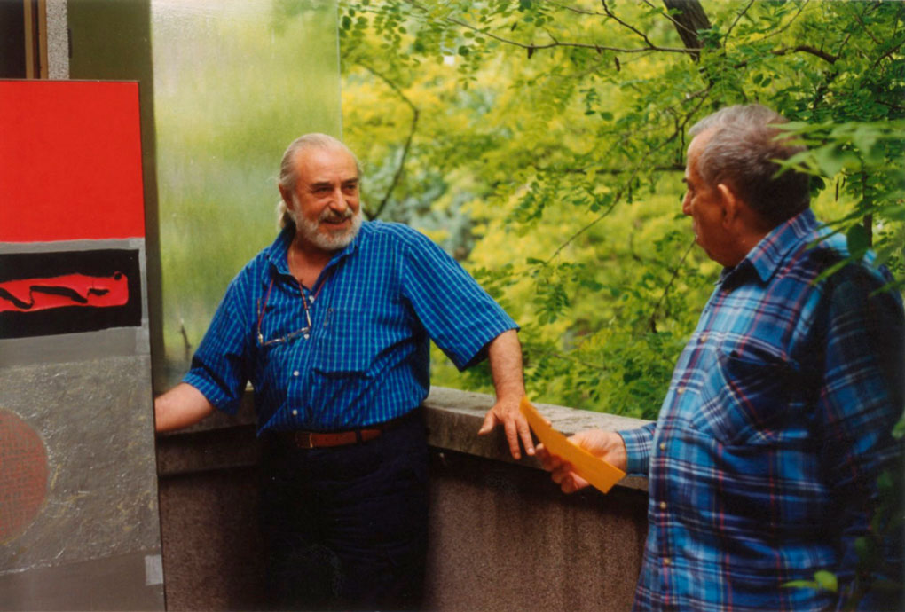 2001(?) con il Maestro Aldo Clementi e l'opera "Twist time"
