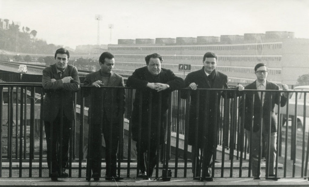1964 Roma il "Gruppo 1" al Villaggio Olimpico