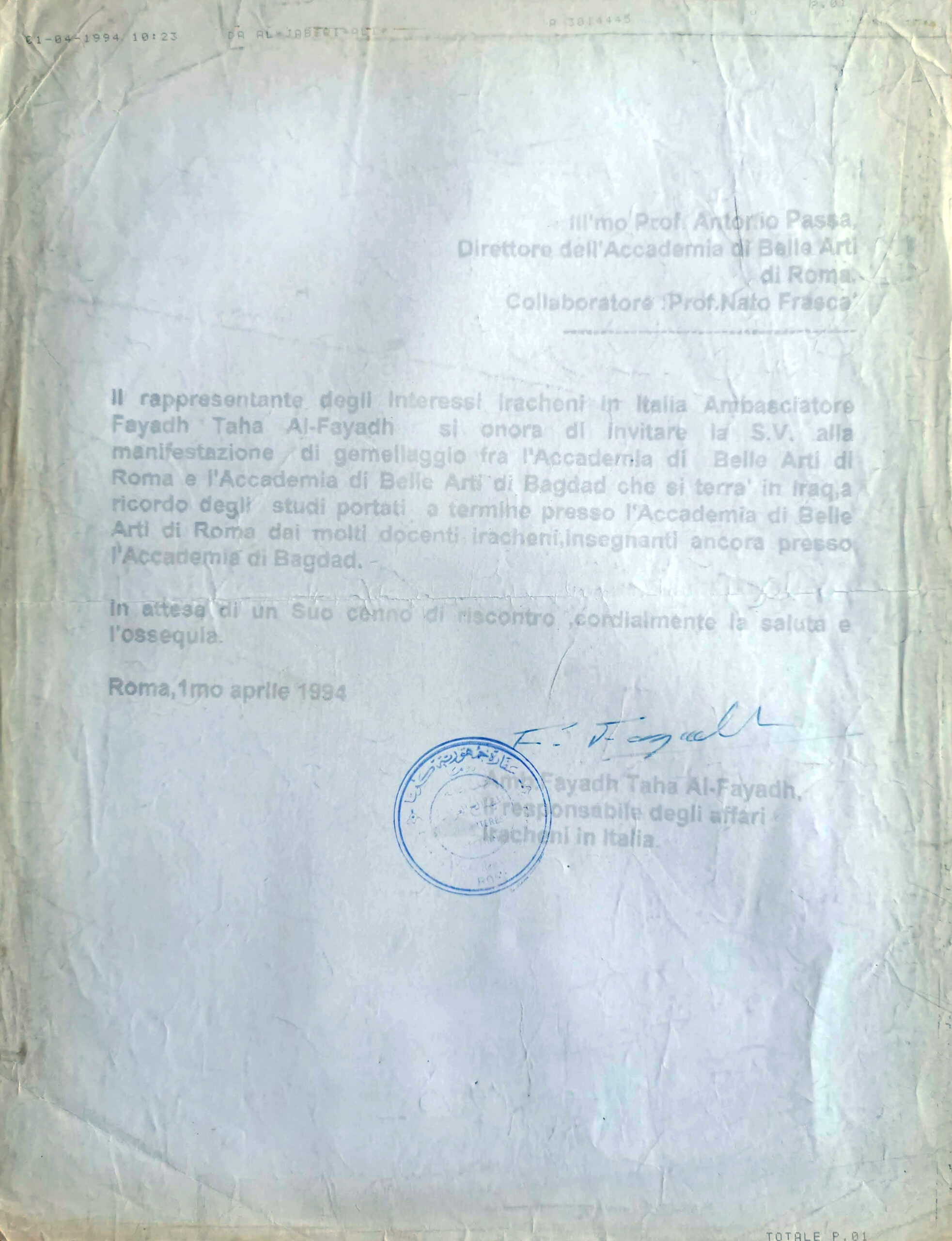 invito in Iraq viaggio 1 aprile 1994 web