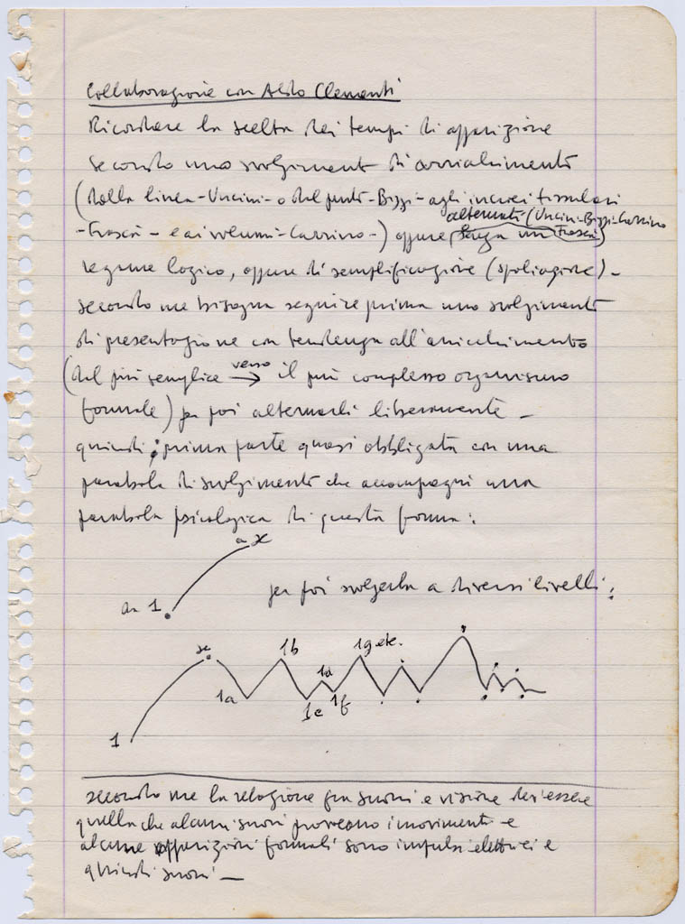 manoscritto Frascà Clementi 1964 manoscritto Frascà Clementi 1964