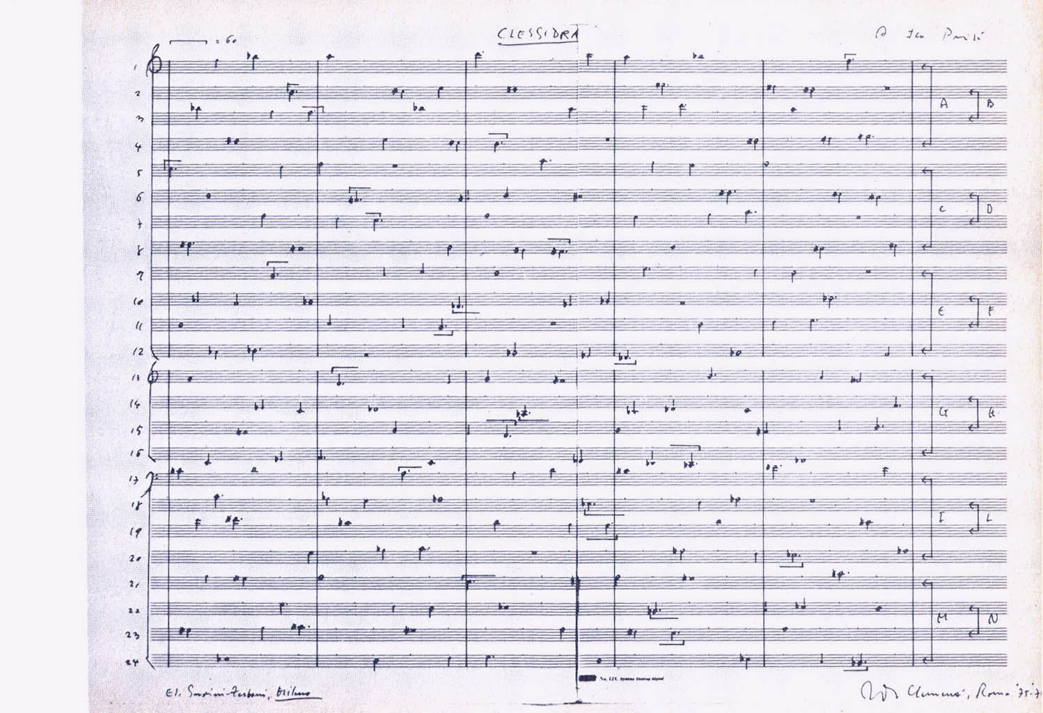 Clementi CLESSIDRA per Arcevia Clementi CLESSIDRA per Arcevia