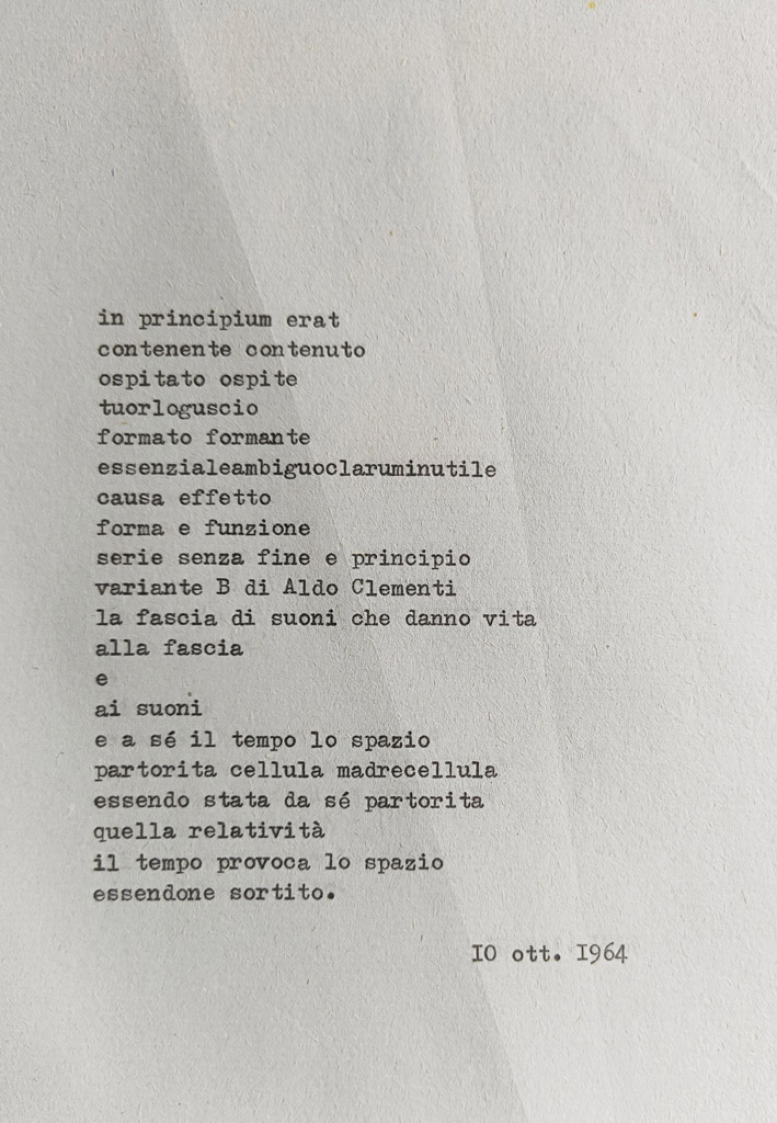 Poesia per Clementi
